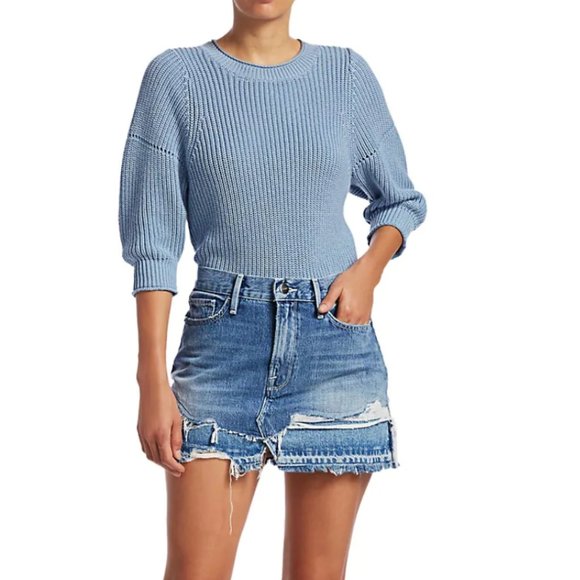 Frame Denim Dresses & Skirts - Frame Distressed Denim Mini Skirt (Size 27)